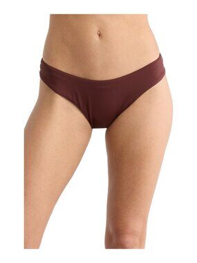 La Blanca Island Goddess Ruched Hipster Bikini Bottom Java 8 10 NWT MSRP $59